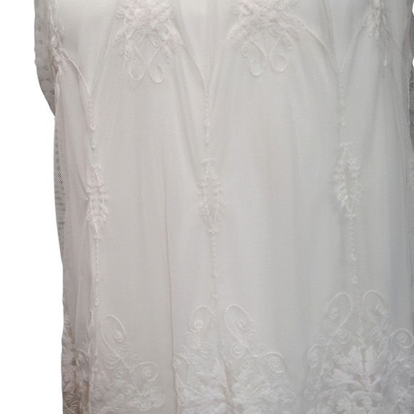 Elegant White Lace Dress - Picture 2 of 7